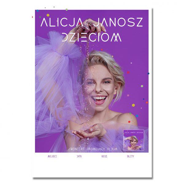 Alicja Janosz Dzieciom - Plakat z autografem (wym. 79cm x 55cm)